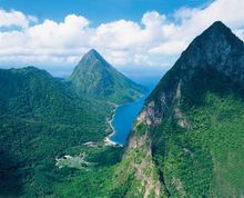 Beautiful Anse des Pitons , soon to be home to Schiller Bikes