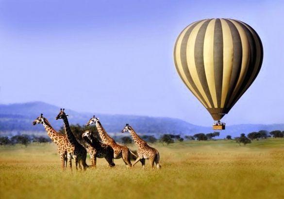 Ballooning over the Serengeti in Tanzania