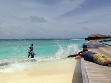 Per AQUUM shoot - Paul Reiffer in action in the Maldives 