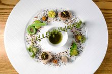 NOBU InterContinental Hong Kong- Mother's Day Dinner - Seabass - Umamijime, Scallop Sashimi