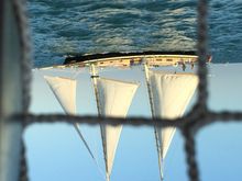 Danger Charters' 65-foot sailboat, Sarah, cruises the waters around Key West during the Brunch and Bubbles Sail.