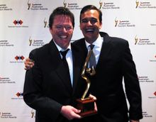 L-R: Chris O'Hare (Top Drop Tours) and Matt Norton (Geographe Bay Tourism Association)