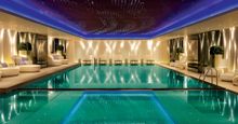 Stunning infinity pool is just a part of the 18,000 sq ft complex of wellness facilities at MiraSpa 