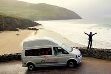 Honeymooner Anne In Ireland With Her VW Campervan From Bunk Campers