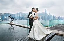InterContinental Hong Kong - Presidential Suite Wedding Ceremony - with Wedding Couple of the Suite's Private Rooftop Terrace 