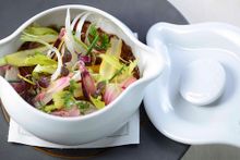 SPOON by Alain Ducasse (Le French GourMay Menu)- Cookpot of soft wheat, shaved young vegetables