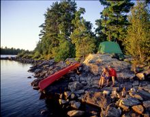 Boundary Waters Canoe Area Camp site