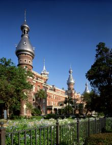 The minarets of Plant Hall at the University of Tampa, an iconic part of the local skyline and a reminder of the Gilded Age glam
