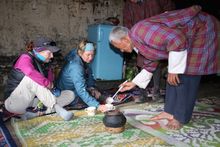 Wandering the World - Bhutan - About to enjoy the local brew - Ara