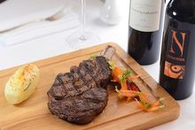 Cheval des Andes, Mendoza, Argentina & Numanthia, Toro, Spain Paired with US Roasted Prime Rib Steak with Creamy Potato Gratin