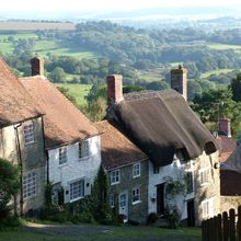 Shaftesbury's Gold Hill - known as Shaston in Hardy's books (Foot Trails Truly Madly Deeply Dorset). 