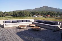 Terrace and garden