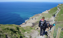 walking the Cliffs of Moher along the Burren Way - Wild Atlantic Way