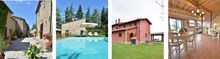Left and centre left, Origano at Castellare in Chianti; centre right and right, Casale di Campione