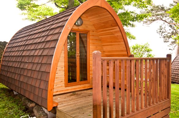 Camping pods at YHA Grinton Lodge