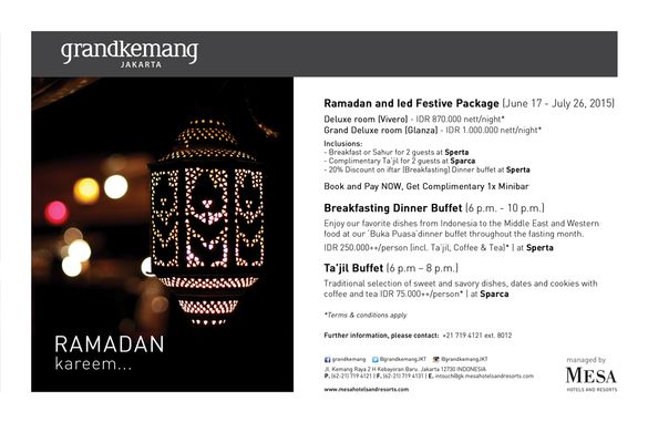 grandkemang - Ramadan & Ied festive package 2015