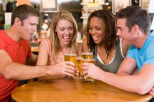 Friends Drinking Beer 