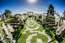 Lodge at Torrey Pines Wedding set up-