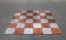 Carl Andre, Copper-Zinc Plain, 1969; copper and zinc; 3/8 x 72 x 72 in. (1 x 182.9 x 182.9 cm); The Doris and Donald Fisher Coll
