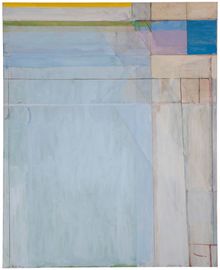 Richard Diebenkorn, Ocean Park #54, 1972; oil and charcoal on canvas; 100 in. x 81 in. (254 cm x 205.74 cm)100 1/8 x 81 1/4 in. 