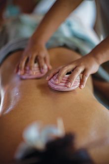 LAVA SHELL MASSAGE AT ESCAPE