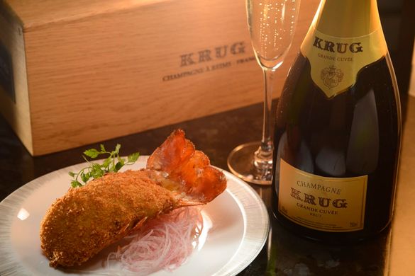 Yan Toh Heen - Krug Champagne Dinner - Baked Lobster with Portuguese Sauce Paired with Krug Grand Cuvee NV