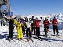 Snoworks group on the Tignes Glacier