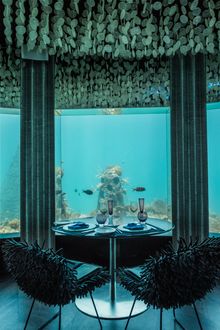 A window seat at Subsix at PER AQUUM Niyama 