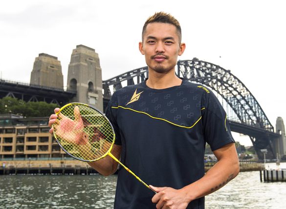Lin Dan prepared for the Australian Badminton Open in Sydney