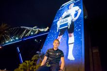 Harry Kane Sydney Harbour Bridge pylon projection_01