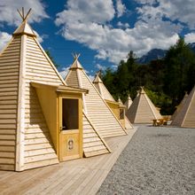 Wooden Tipis at Area47