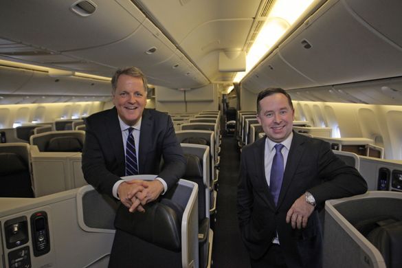 American and Qantas CEOs on 77W