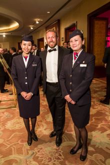 Jonny Wilkinson with British Airways ambassadors at his testimonial dinner