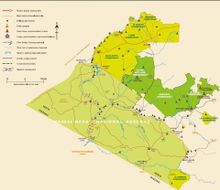 Map of the Mara including Conservancies, Kenya