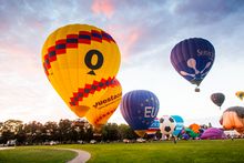 CANBERRA BALLOON SPECTACULAR, MARCH: See a stunning array of hot air balloons inflate at dawn and slowly drift over Canberra’s i