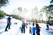 Corin Forest brings a modern alpine experience to the outskirts of Canberra, offering a snow play area in winter less than an ho