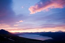 Midnight Sun at Kluane Lake