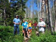 family hike, Vista Verde Luxury Guest Ranch, Colorado