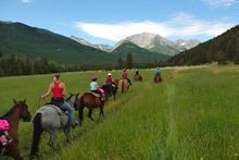 kid's ride, Sweet Grass Guest Ranch, Montana