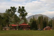 Ranch exterior, Sweet Grass Ranch, Montana