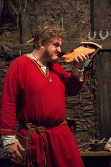 Fastulf the Trader (Stuart Perry) of JORVIK showcases how visitors’ senses will be stimulated during Vikings 4D. 