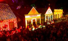 Main Street lights up at Sovereign Hill for Christmas in July