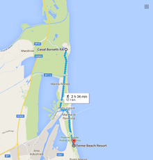 Delta del Po Nature Reserve walking and cycling map