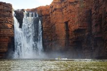 Zodiac Cruising King George Falls along the Kimberley Coast - Aurora Expeditions