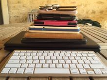 Working on holiday: a whopping 12 devices taken on a recent family holiday