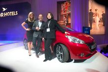 Melissa Doyle, Larry Embur & winner Ina Choy