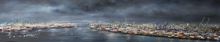 Suite View, Hamburg (panoramic) by Artist Jeannine Platz