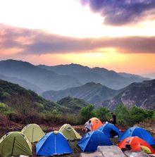 Camp on the Great Wall
