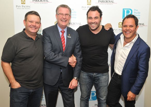 Gary Mehigan, Michael Johnson, Miguel Maestre and Alistair McLeod Gary Mehigan, Michael Johnson, Miguel Maestre and Alistair McLeod