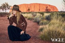 Vogue Australia's September issue features Nicole Kidman at Uluru